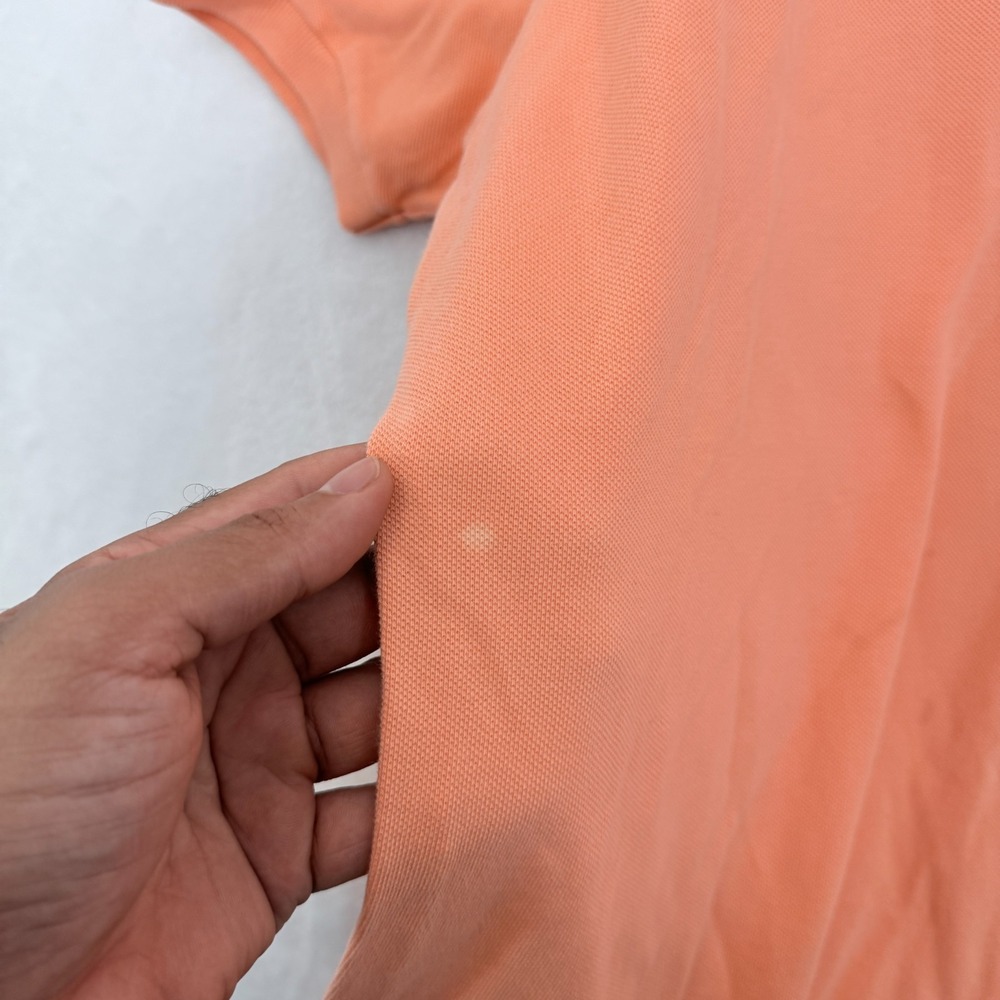 Vintage Polo Ralph Lauren The Big Shirt Polo Mens L Orange Crest Embroidered - Picture 6 of 9